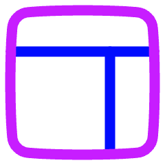 Layout Window 5 Icon from Plump Neon Set