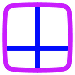 Layout Window 50 Icon from Plump Neon Set