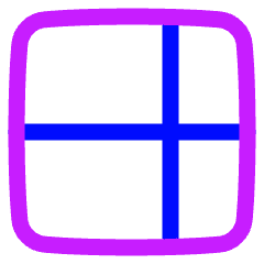 Layout Window 53 Icon from Plump Neon Set