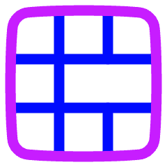 Layout Window 54 Icon from Plump Neon Set