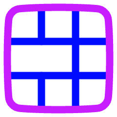 Layout Window 55 Icon from Plump Neon Set