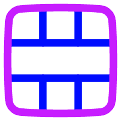 Layout Window 57 Icon from Plump Neon Set