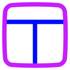 Layout Window 7 Icon from Plump Neon Set