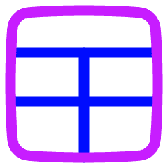Layout Window 8 Icon from Plump Neon Set