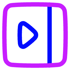 Sidebar Collapses Icon from Plump Neon Set