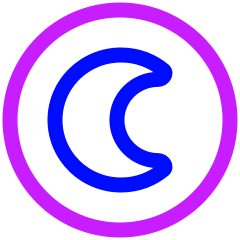 Dark Dislay Mode Icon from Plump Neon Set