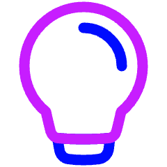 Lightbulb Icon from Plump Neon Set