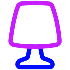 Table Lamp 2 Icon from Plump Neon Set