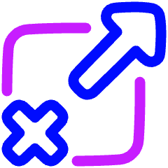 Block Link Icon from Plump Neon Set