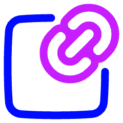 Copy Link Icon from Plump Neon Set
