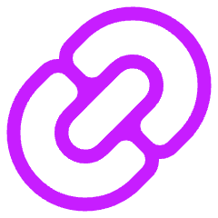 Link Chain Icon from Plump Neon Set