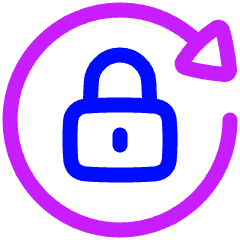 Lock Rotation Icon from Plump Neon Set