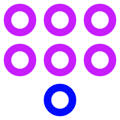 Dial Pad 1 Icon from Plump Neon Set