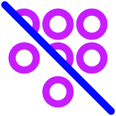 Dial Pad Disable 1 Icon from Plump Neon Set