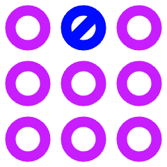 Dial Pad Top Middle Icon from Plump Neon Set