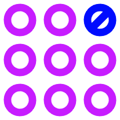 Dial Pad Top Right Icon from Plump Neon Set