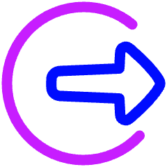 Logout 2 Icon from Plump Neon Set