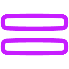 Equal Sign Icon from Plump Neon Set