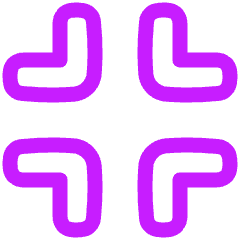 Exit Full Screen Icon from Plump Neon Set