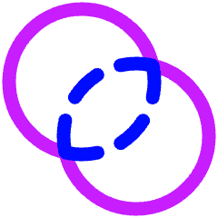 Pathfinder Circle Exclude Icon from Plump Neon Set