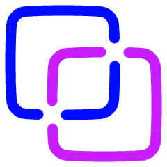 Pathfinder Square Divide Icon from Plump Neon Set