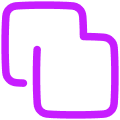 Pathfinder Square Merge Icon from Plump Neon Set