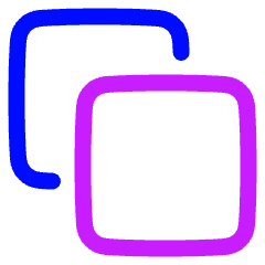 Pathfinder Square Trim Icon from Plump Neon Set