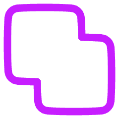 Pathfinder Square Union Icon from Plump Neon Set