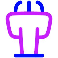 Podium Icon from Plump Neon Set
