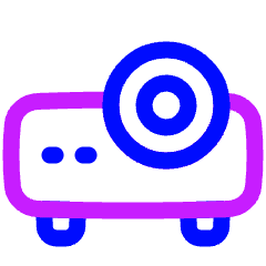 Projector Icon from Plump Neon Set