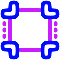 Color Registration Icon from Plump Neon Set