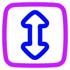 Fit Width Icon from Plump Neon Set