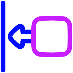 Move Left Icon from Plump Neon Set