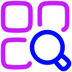 Search Category Icon from Plump Neon Set