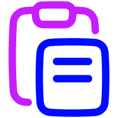 Copy Paste Icon from Plump Neon Set