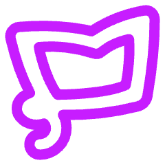 Polygonal Lasso Tool Icon from Plump Neon Set