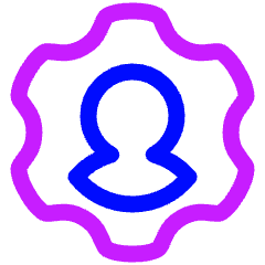 Account Setting Icon from Plump Neon Set