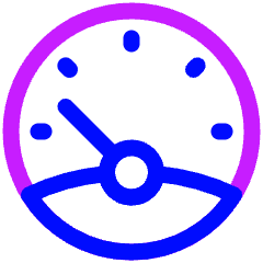 Dashboard Gauge Low 1 Icon from Plump Neon Set