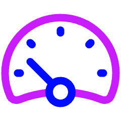 Dashboard Gauge Low 2 Icon from Plump Neon Set