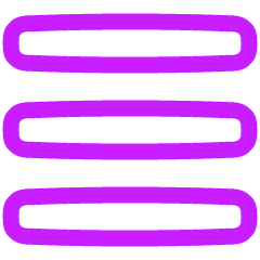 Hamburger Menu 1 Icon from Plump Neon Set