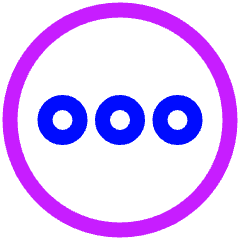 Horizontal Menu Circle Icon from Plump Neon Set