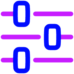 Horizontal Slider 3 Icon from Plump Neon Set