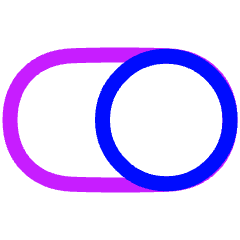 Horizontal Toggle Button Single Right Icon from Plump Neon Set