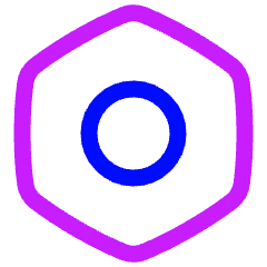 Settings Bolt Nut Icon from Plump Neon Set