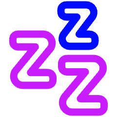 Sleep Icon from Plump Neon Set