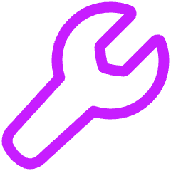 Wrench Icon from Plump Neon Set