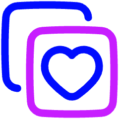 Custom Feeds Like Favorite Icon from Plump Neon Set