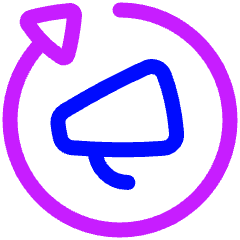 Megaphone Refresh Icon from Plump Neon Set