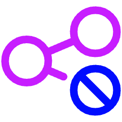 Share Link Block Icon from Plump Neon Set
