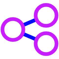 Share Link Icon from Plump Neon Set